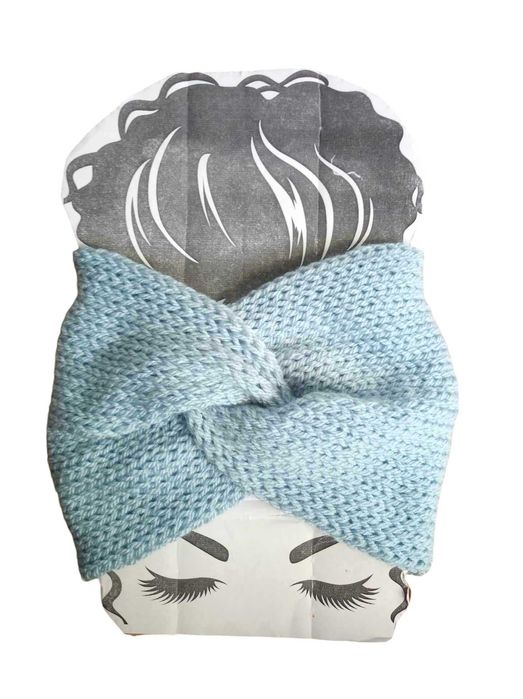 Opaska Handmade turban Węzeł szeroka Podwójna Jesień Zima Dwuwarstwowa