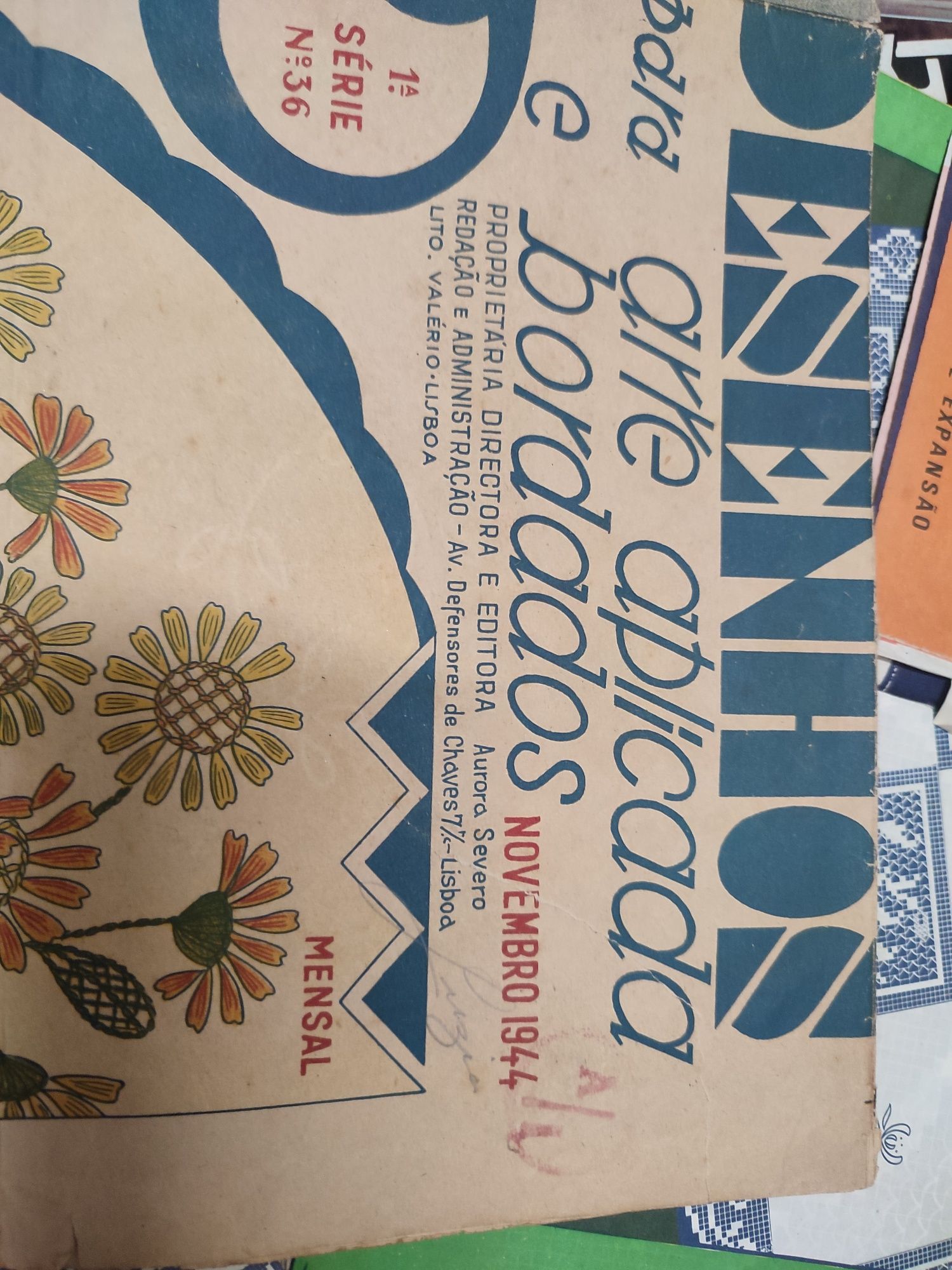 150 Revistas vintage de 1945/1950 de bordados crochê artes