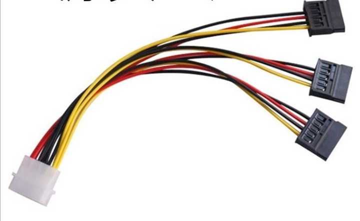 Переходник Molex (4 Pin IDE) на 3 SATA сплиттер кабель иде сата