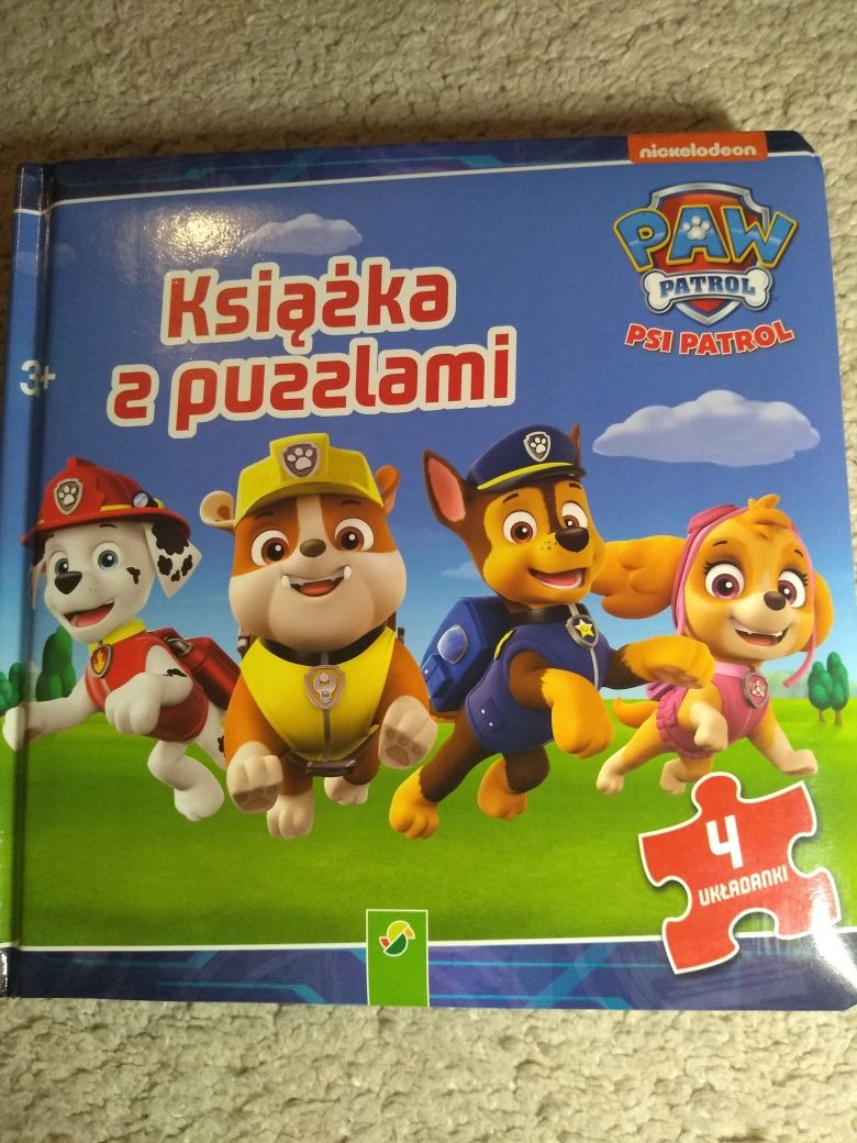 Psi Patrol książka z puzzlami