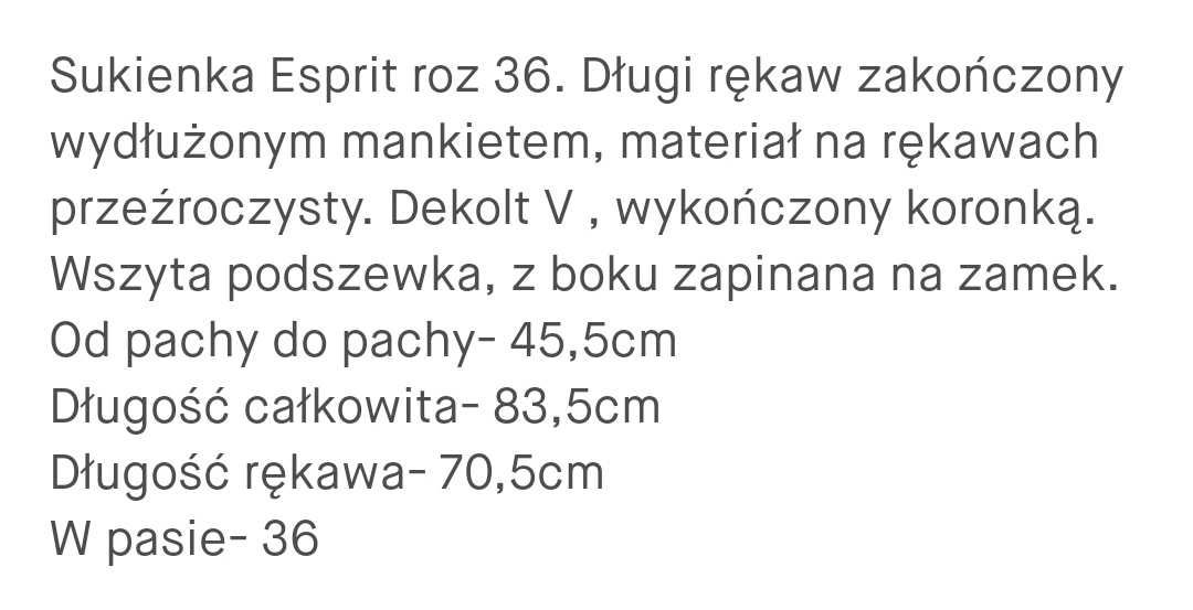 Sukienka espirit 36 s boho