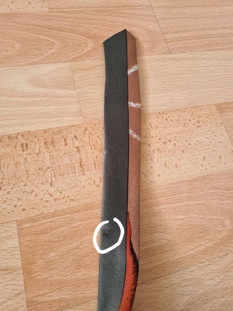 Jedwabny krawat flinstonowie vintage Christian Armand