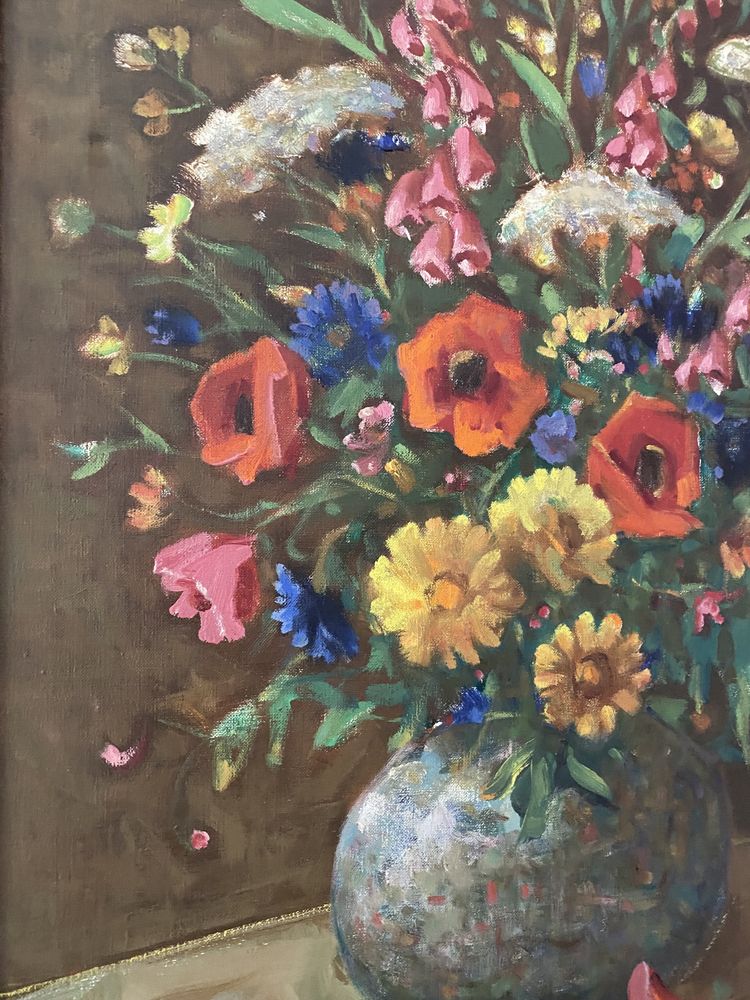 Obraz M. Kwaśny Kwiaty polne w wazonie