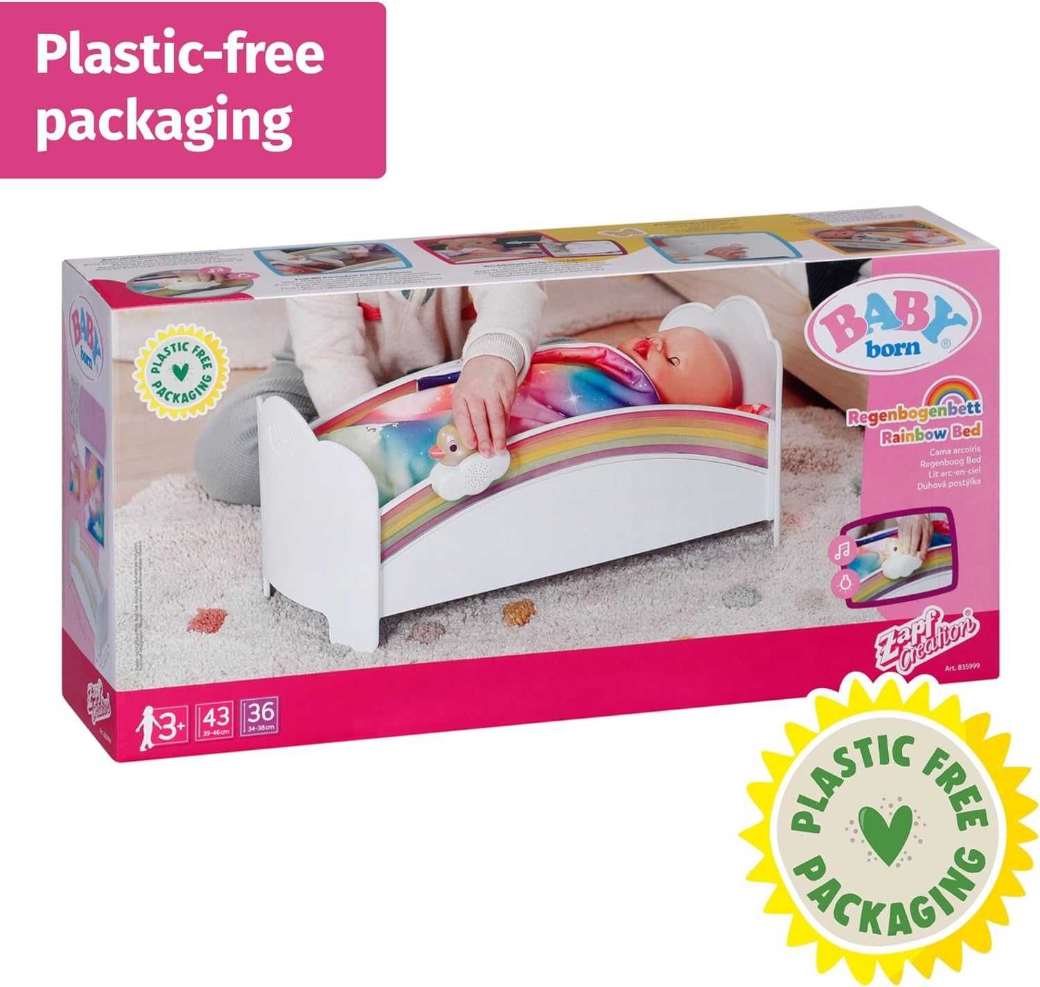 Кроватка Беби Борн Сон на радуге BABY born Zapf Rainbow Bed 835999