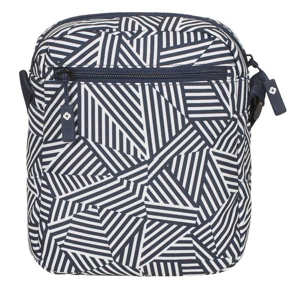 SAMSONITE  - torba raportówka Rewind Crossover - navy blue stripes