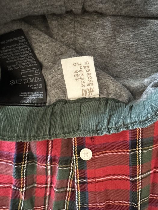 Костюм для хлопчика  h&m теплі штани та сорочка 1-2 роки