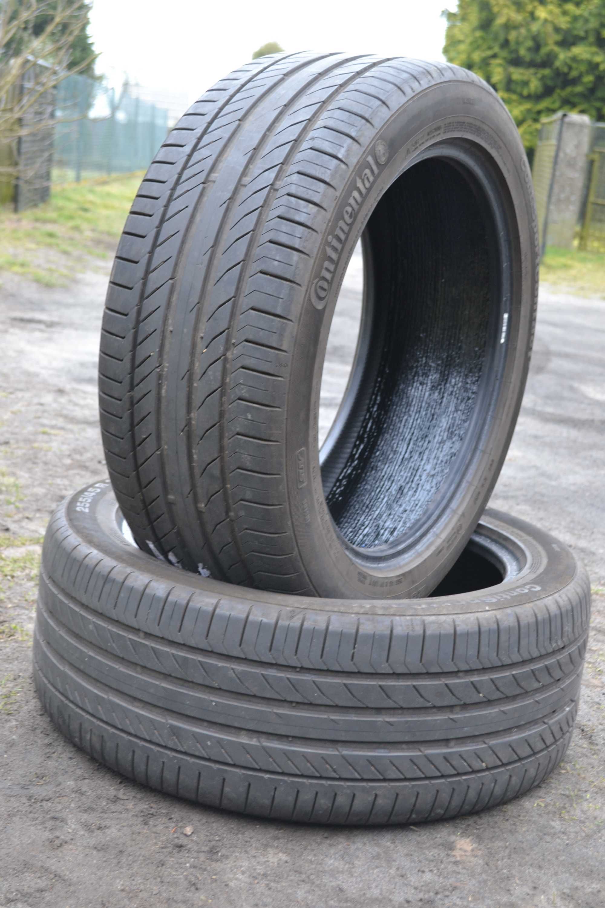 Opony 255/45/19 Continental 2szt Letnie stan bardzo dobry