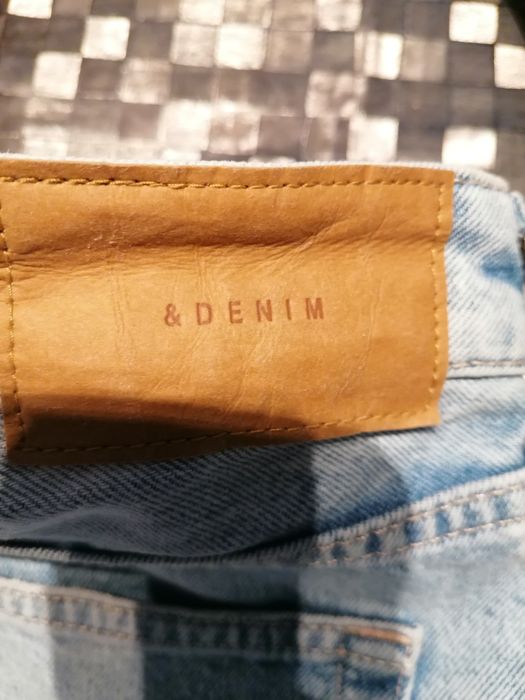 Calças de ganga straight regular fit mid waist tamanho 42