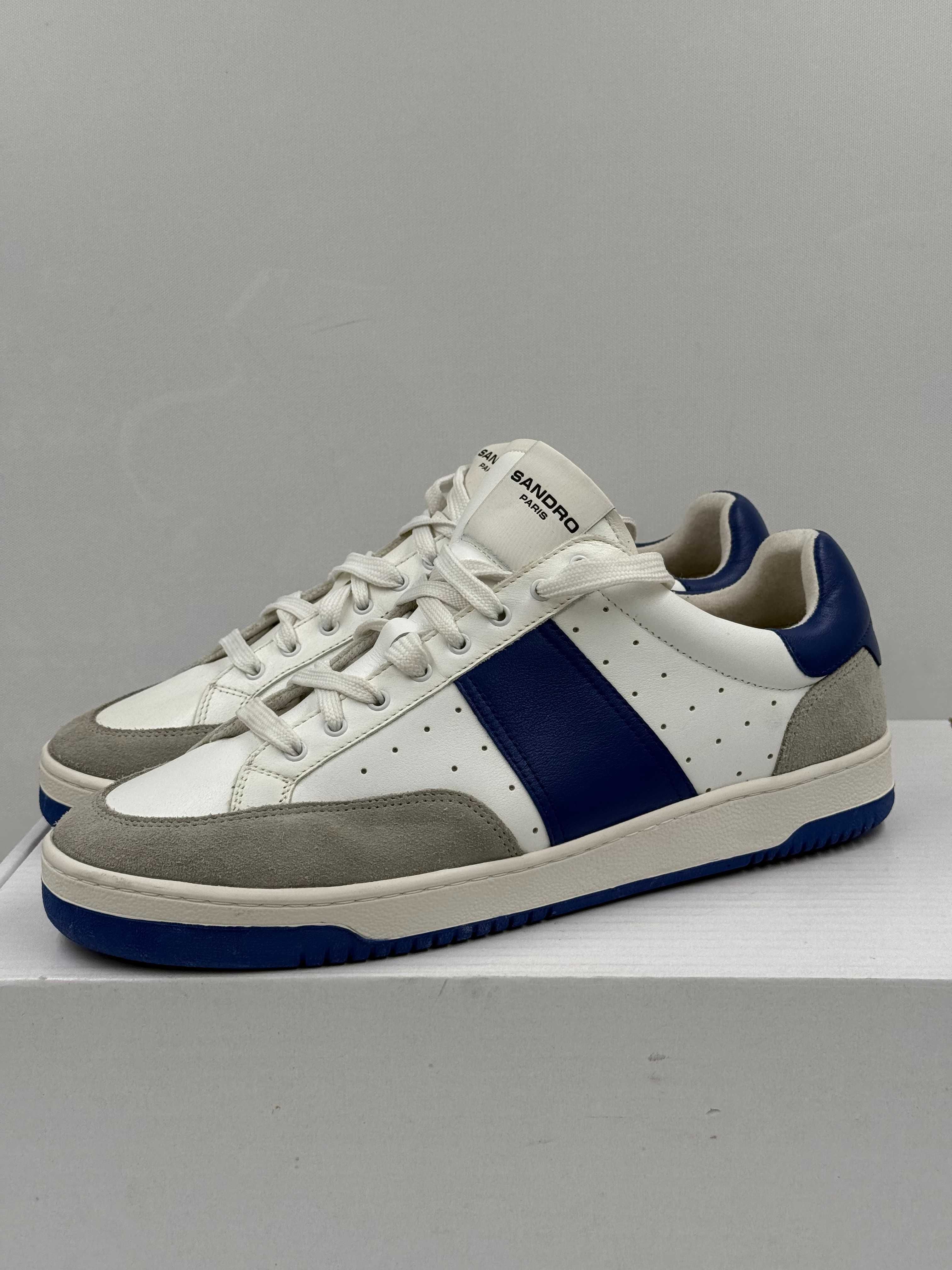 Buty SANDRO męskie sneakersy skórzane R.44 SA62F