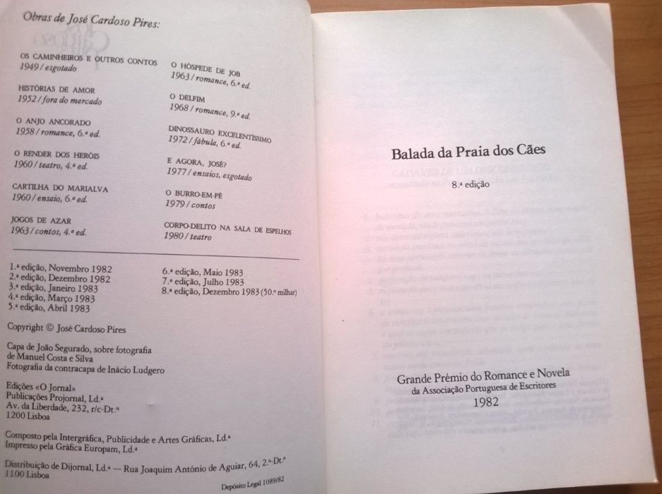 Balada da Praia dos Cães - José Cardoso Pires