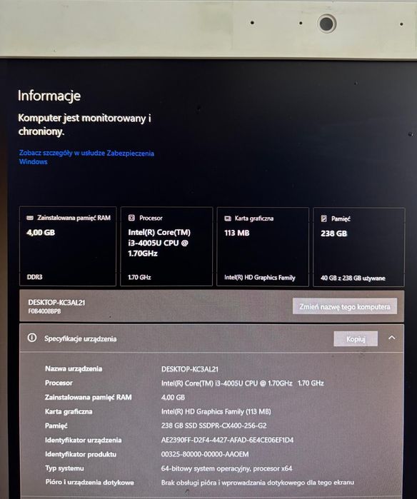 Komputer stacjonarny Lenovo F0B4
