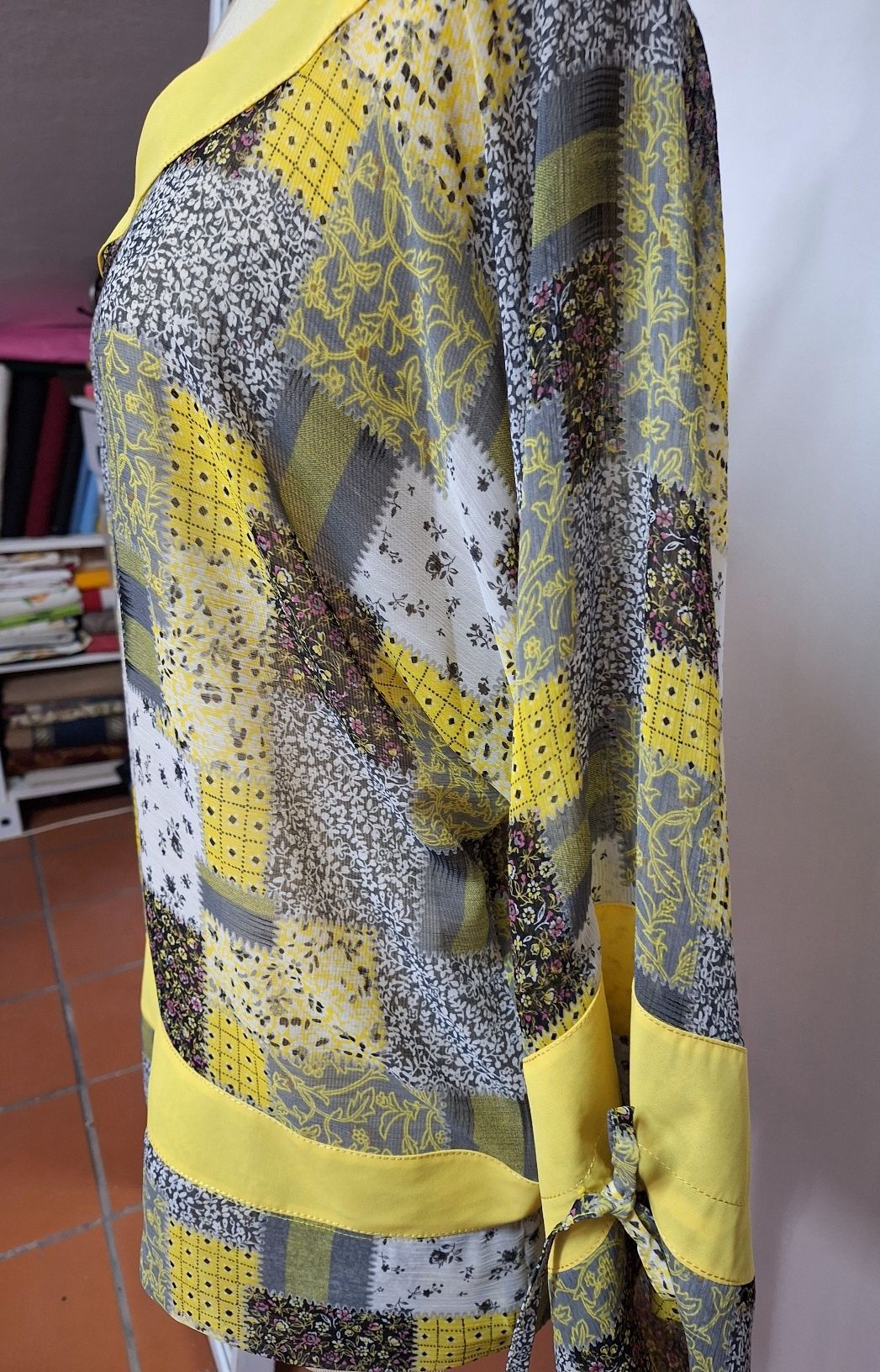 Schiffon Blouse corte largo