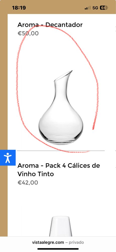 Decanter Vista Alegre