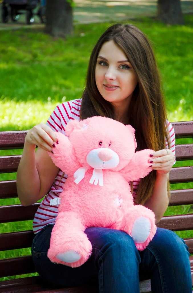 Великий плюшевий ведмедик Тедді 80 см.