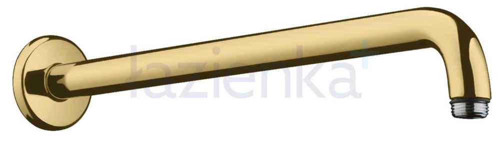 Hansgrohe ramię prysznicowe 38,9 cm ścienne kolor złoty