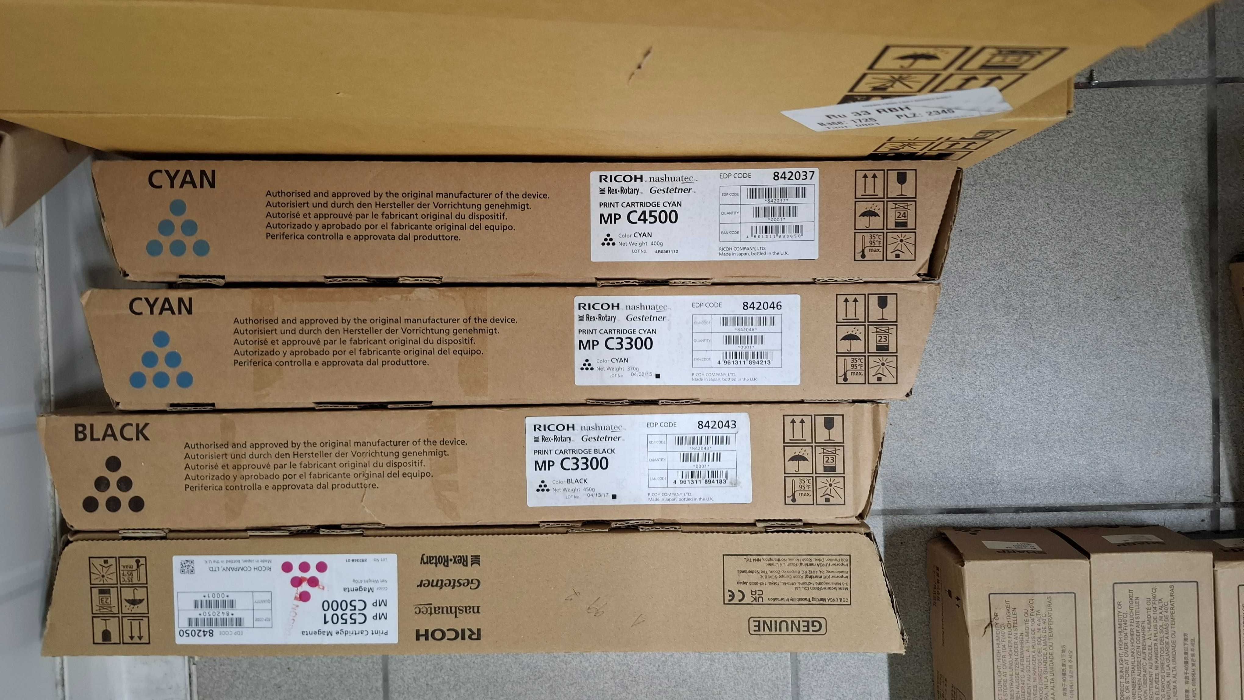Toner Ricoh MP C3300 (Cyan, Black) – Nowe, oryginalne