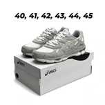 Кроссовки асиксы нюк бело-серые (40-45) Мужские кросовки asics gel nyc