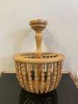Drewniany zyrandol lampa sufitowa