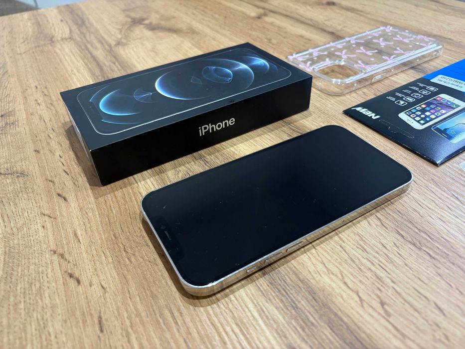 Iphone 12 Pro Max - Biały/Srebrny! Super Stan! Gwarancja! Bat 100%