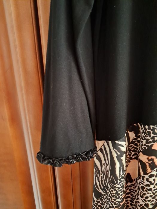 Sukienka midi zebra Bodyflirt zwierzęcy print