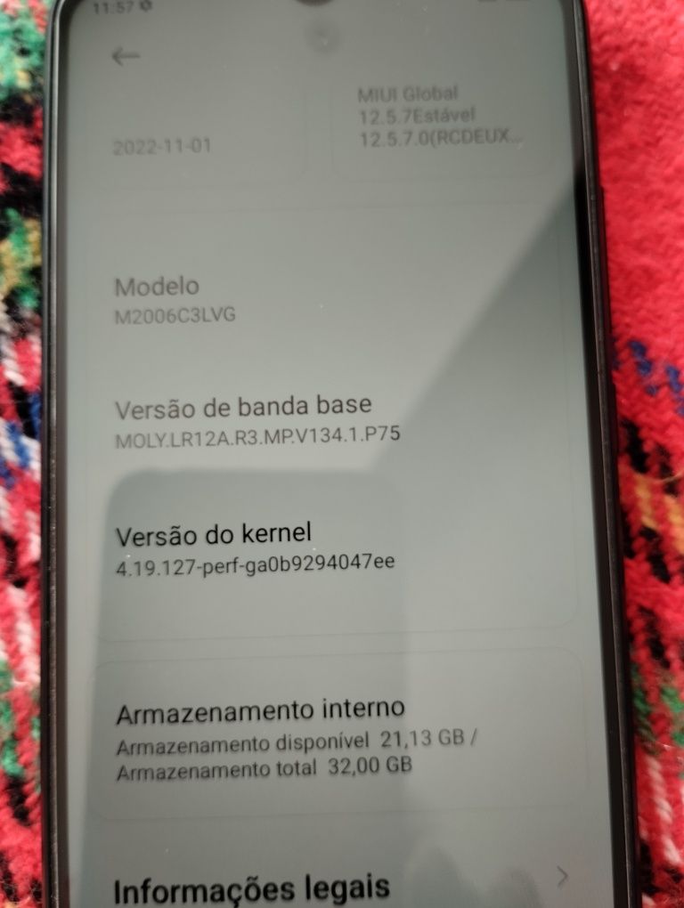 Telemóvel redmi 9 AT