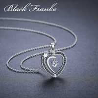 Naszyjnik s14 black Spinel, Białe Złoto, Kolekcja Black Franko