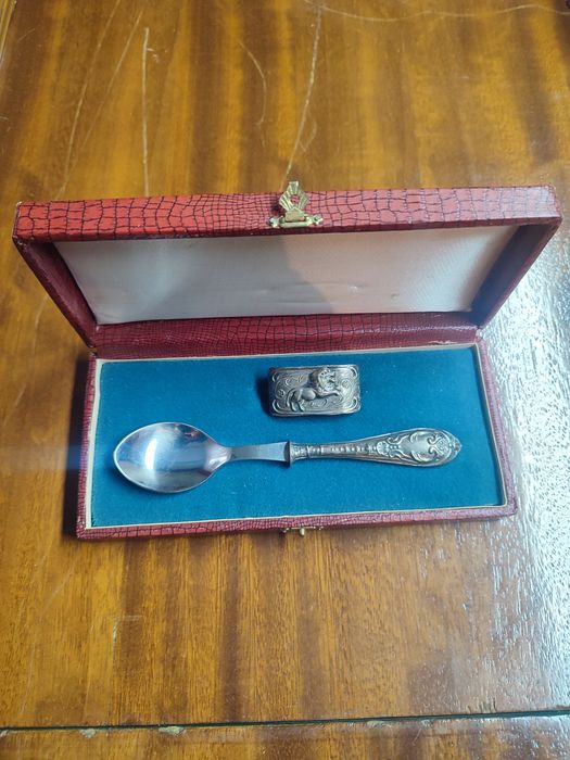 Colher de prata vintage