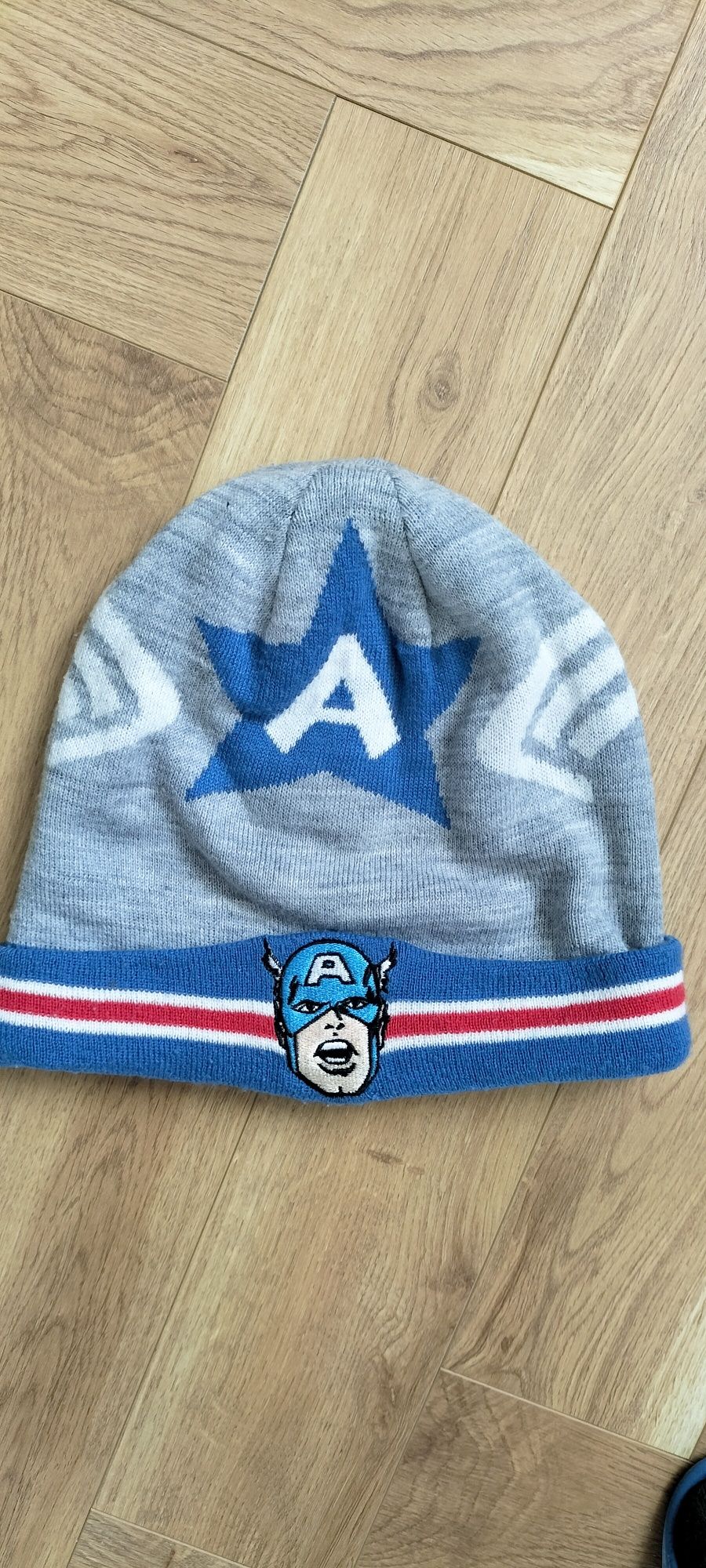 Czapka chłopięca Kapitan Ameryka Marvel z polarem