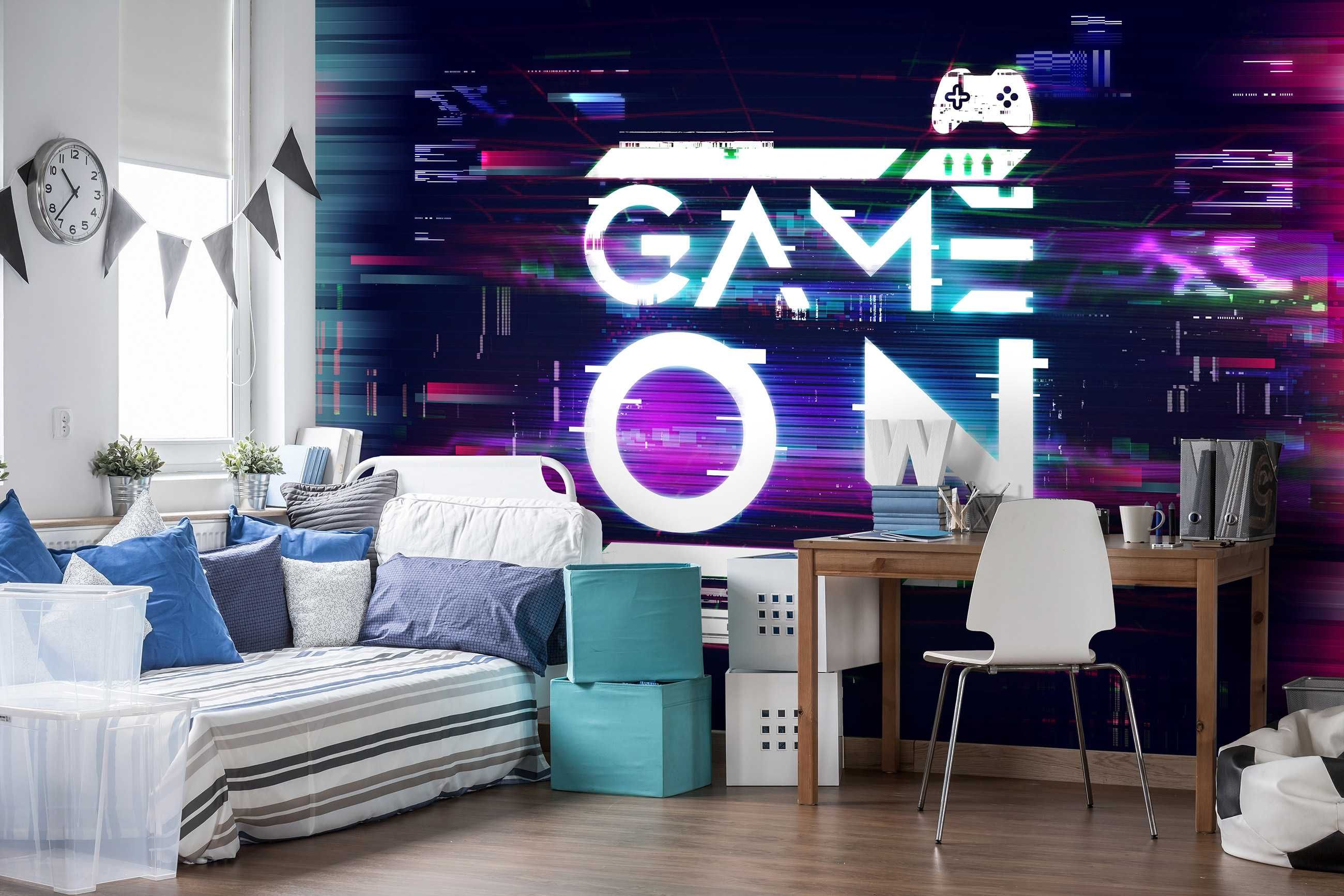Fototapeta Game On Dla Gracza 3D Na Twój Własny Rozmiar + KLEJ
