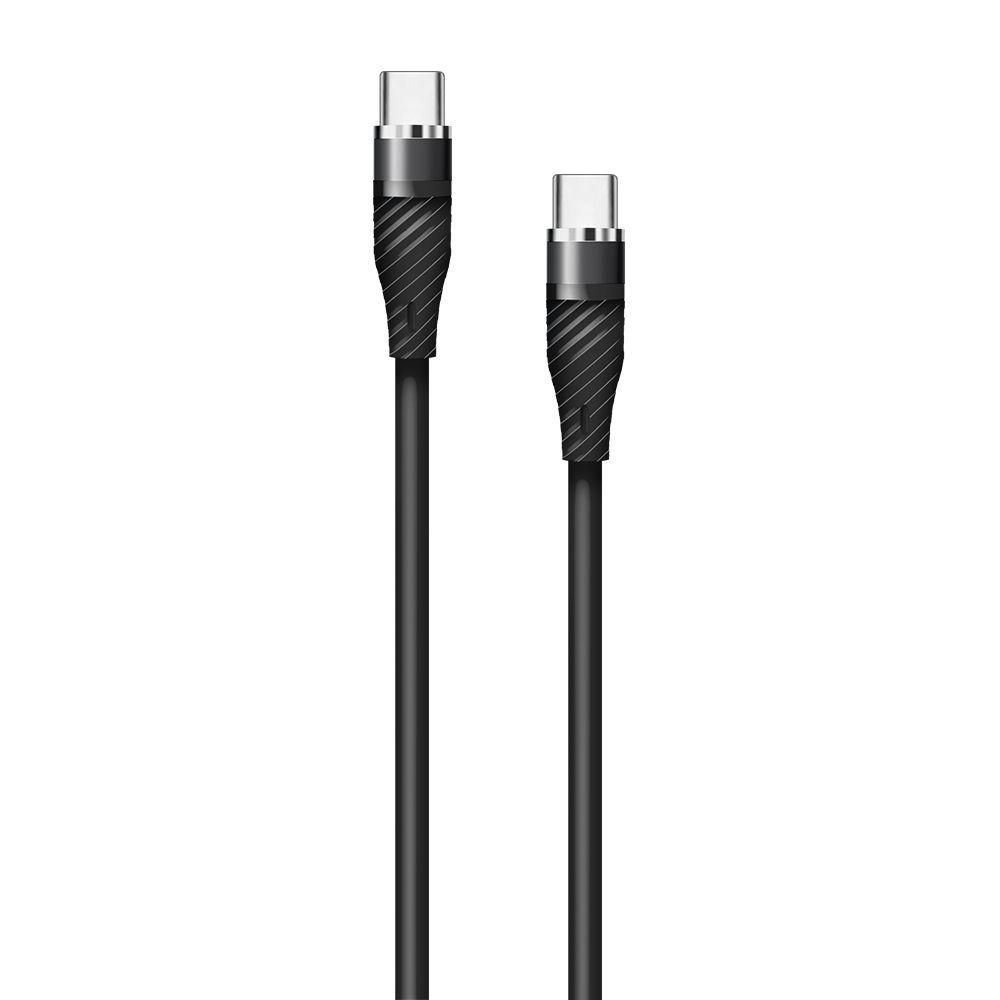 ТОП! USB cable WALKER C735 Type-C to Type-C 65W 1m black Юсб кабель