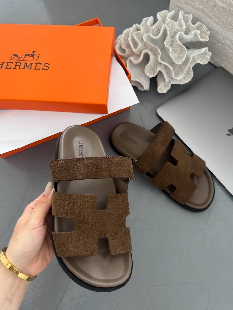 Босоніжки Hermes Sandals Brown