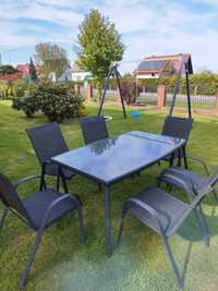 Stół i 6 krzeseł ogrodowych