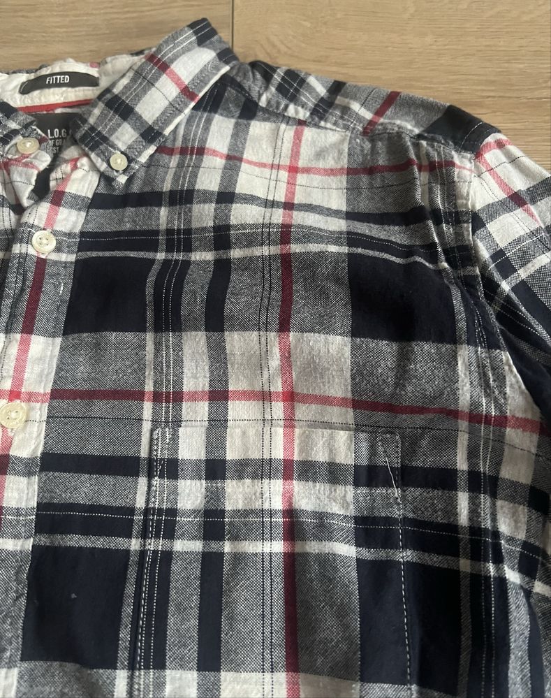 Koszula męska w krate L H&M fitted