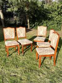 Zestaw 5 krzeseł w stylu ludwikowskim ANTYKI