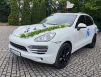 Auto samochód do ślubu wesele Białe Porsche Cayenne !