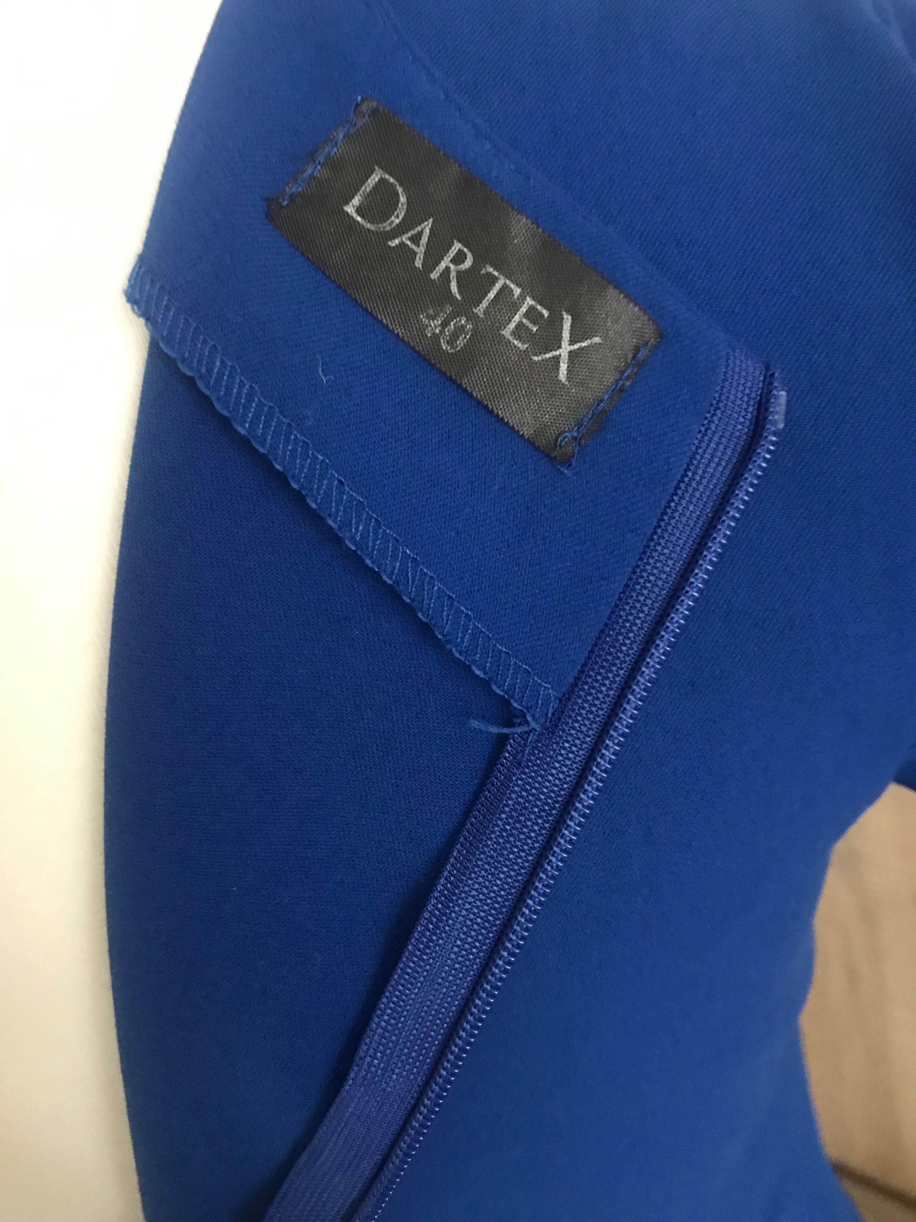 śliczna, chabrowa sukienka marki Dartex