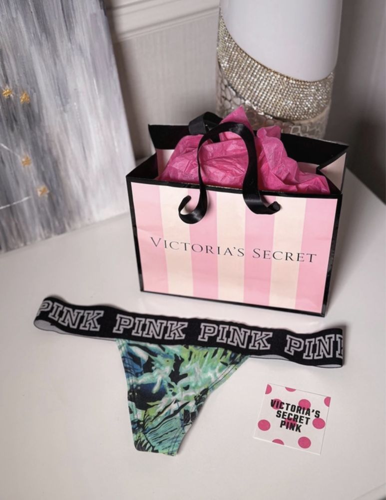 Majtki Victoria’s Secret stringi xs 34 pink
