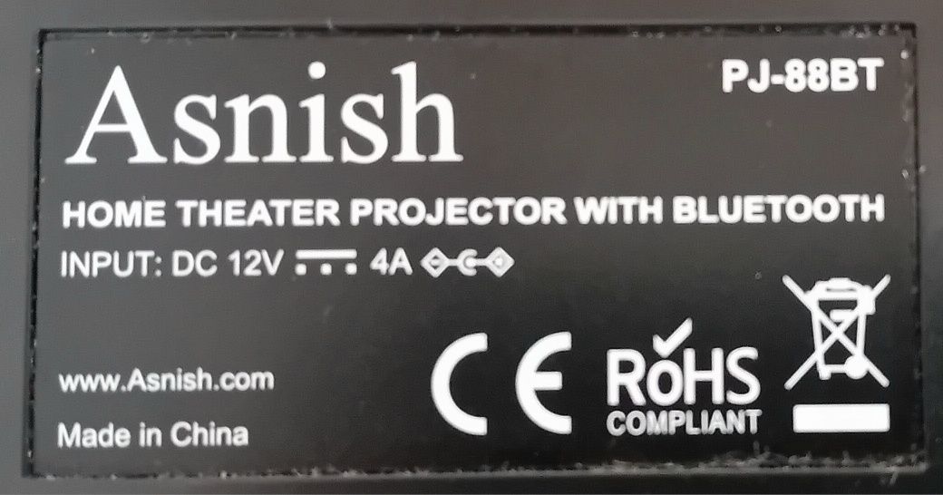 Проєктор Asnish PJ-88BT
