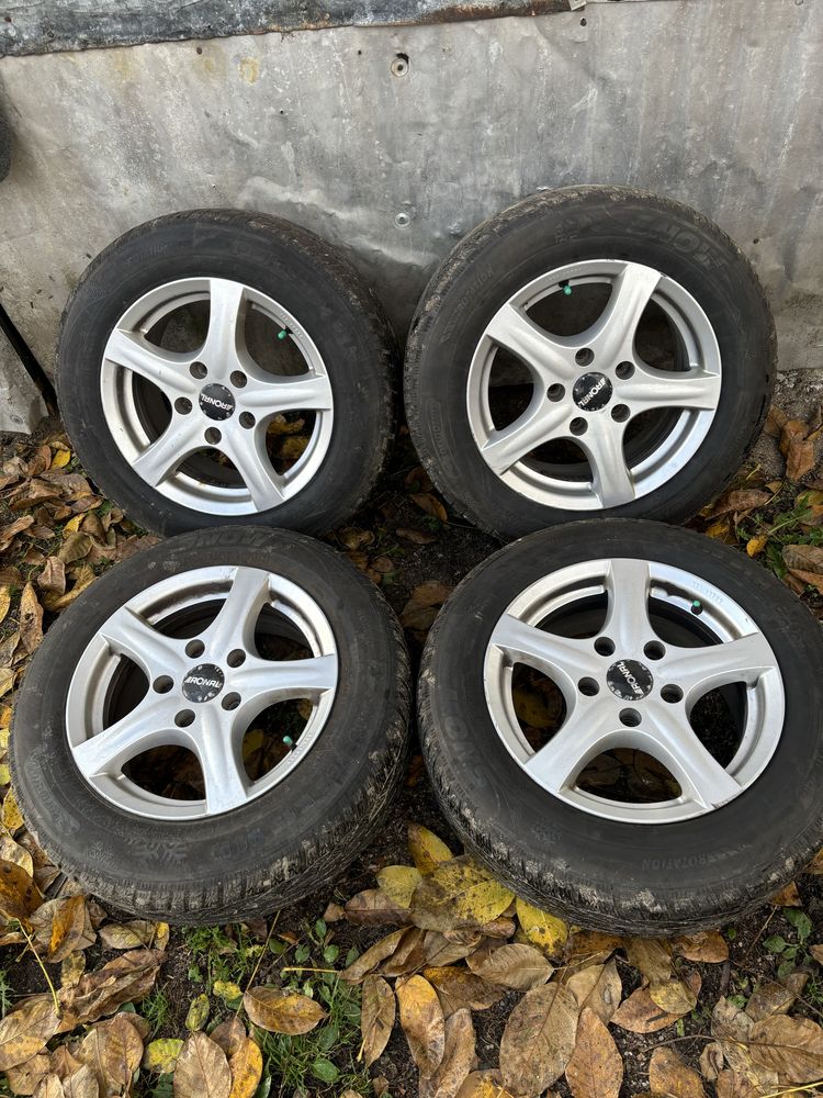 Alufelgi 15 cali 5x120 z oponami zimowymi