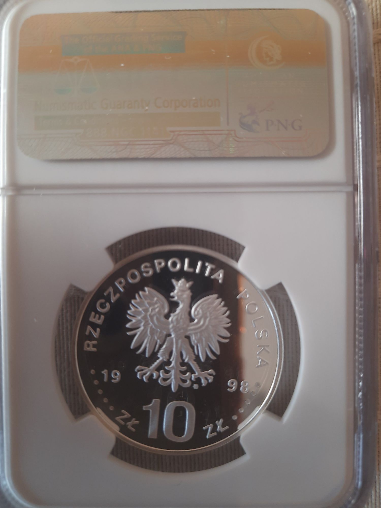 10 zł 1998 Nagano NGC PF70