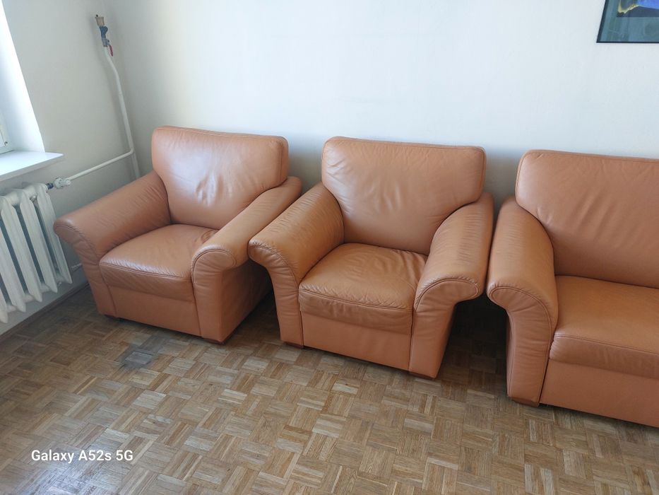 2x fotel plus kanapa z funkcja spania