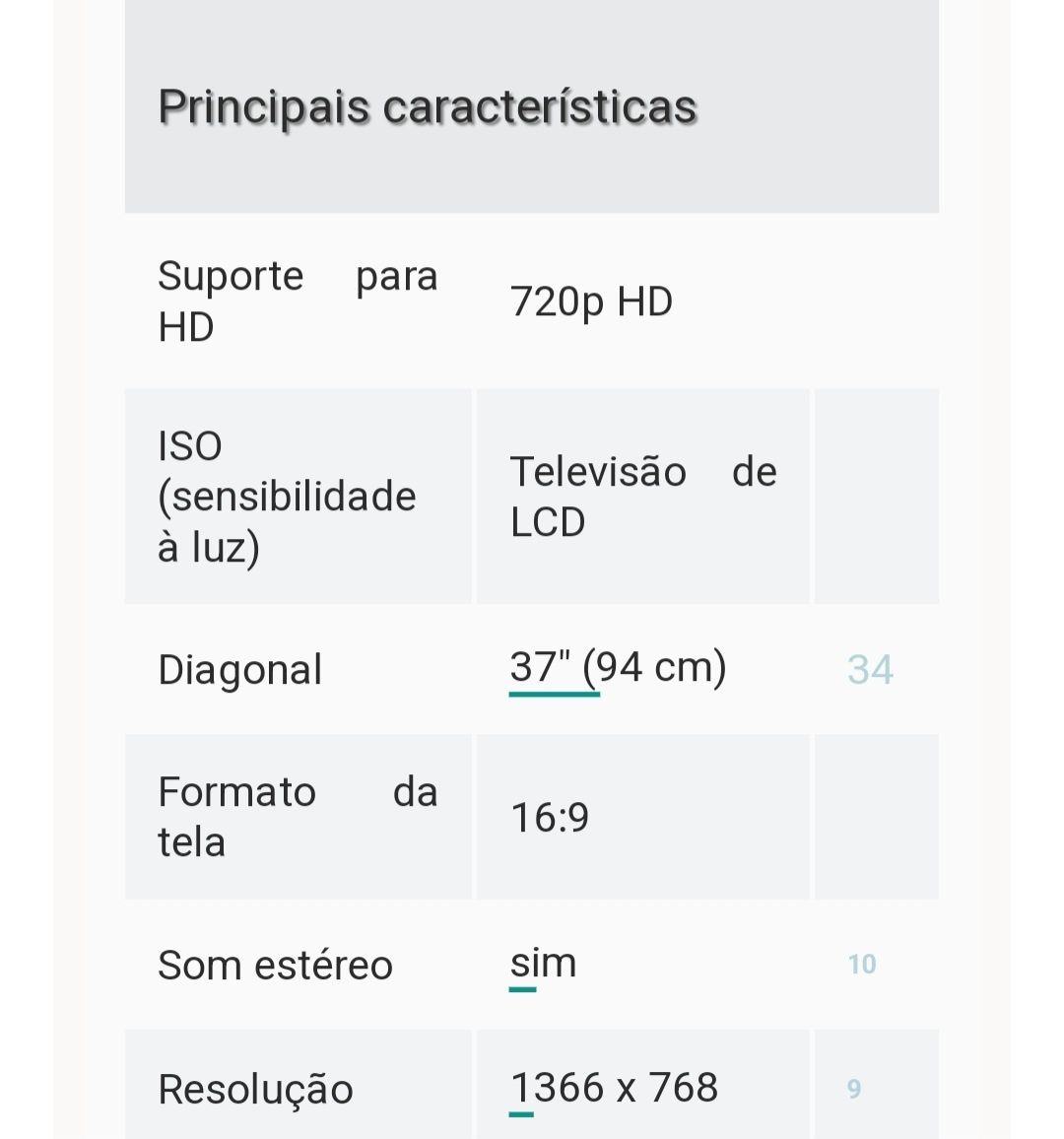 Televisão LG 37"