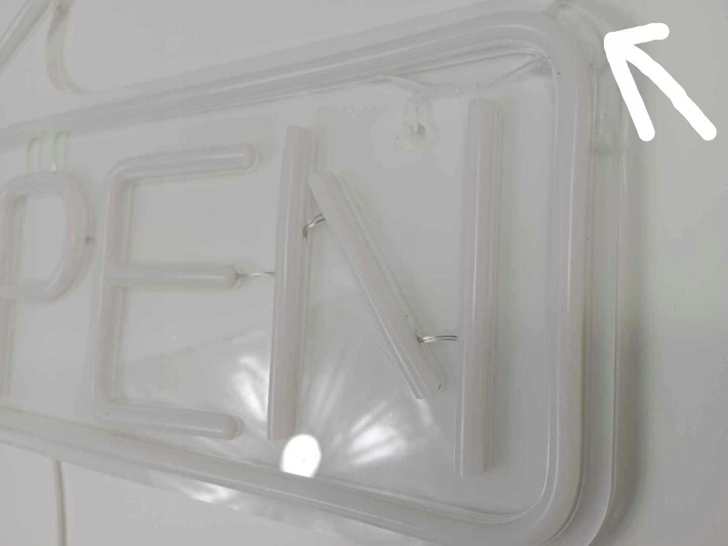 Neon na ścianę OPEN dekoracja wewnętrzna/zewnętrzna otwarte dekoracja