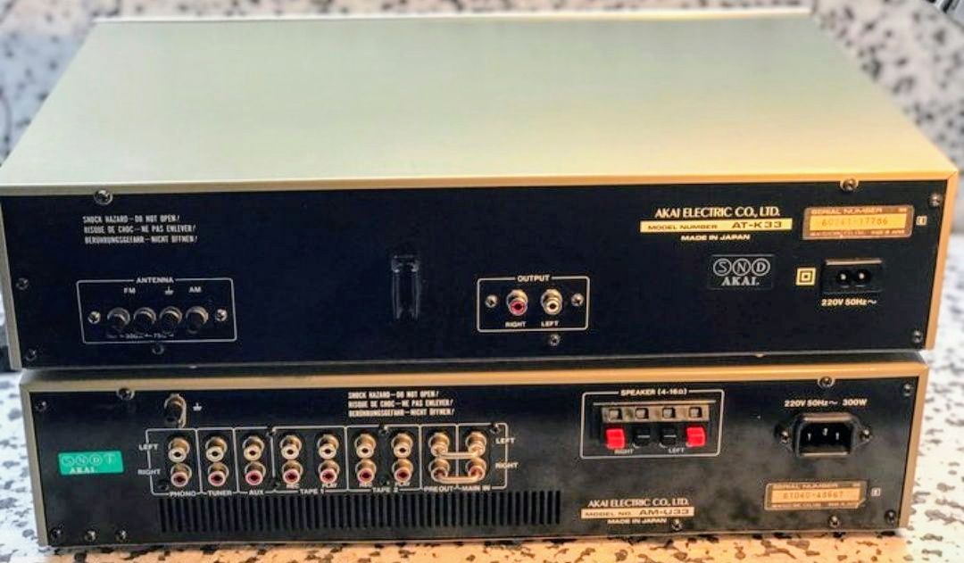Akai - sintonizador + amplificador vintage