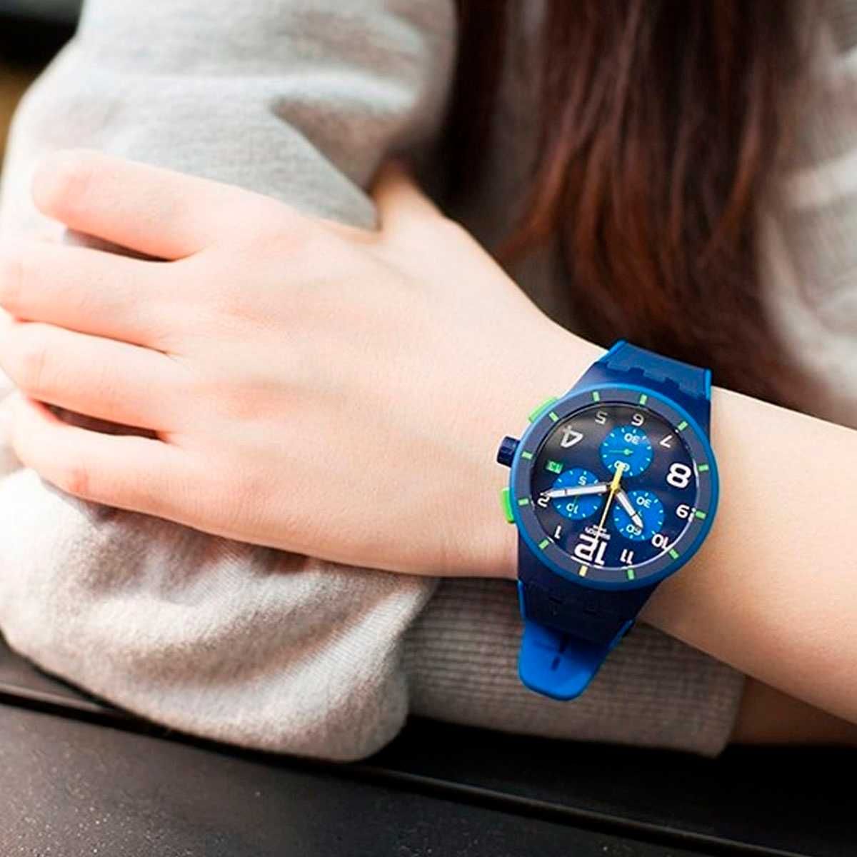 Swatch zegarek SUSN409 Bleu sur Bleu młodzieżowy