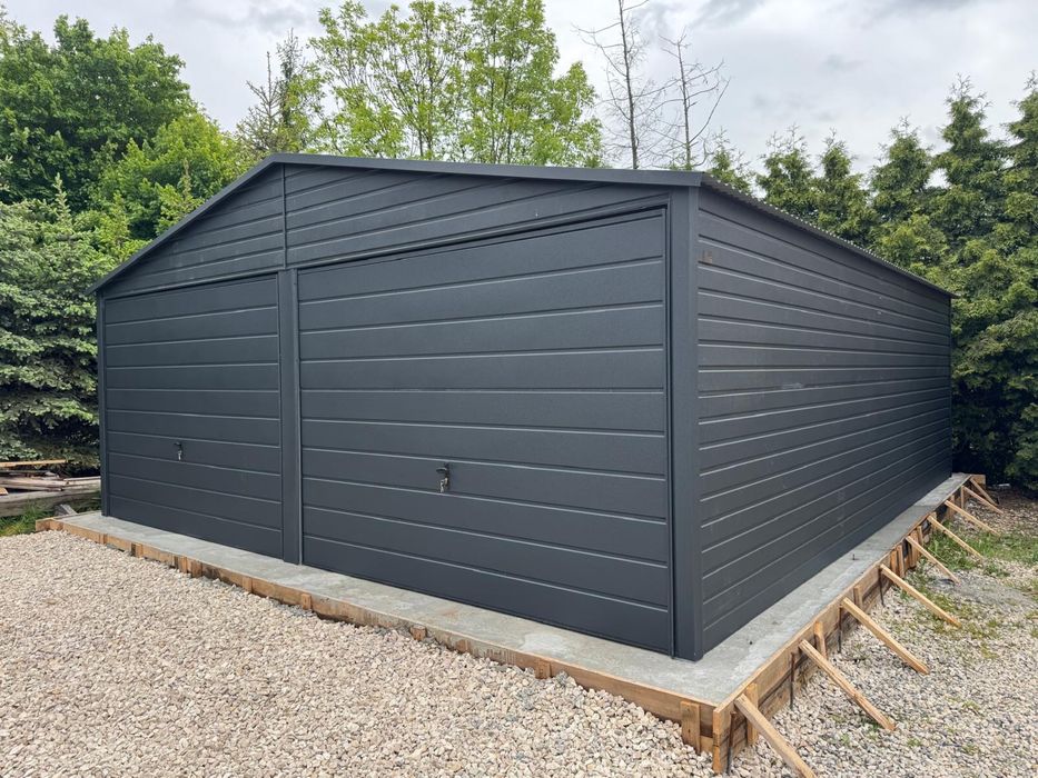 Garaż blaszany 6x6 6x5,8 profil zamkniety ocynkowany