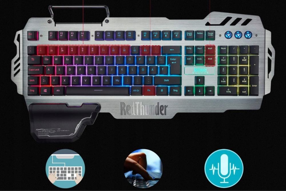 RedThunder K900 Klawiatura Półmechaniczna Gamingowa Przewodowa
