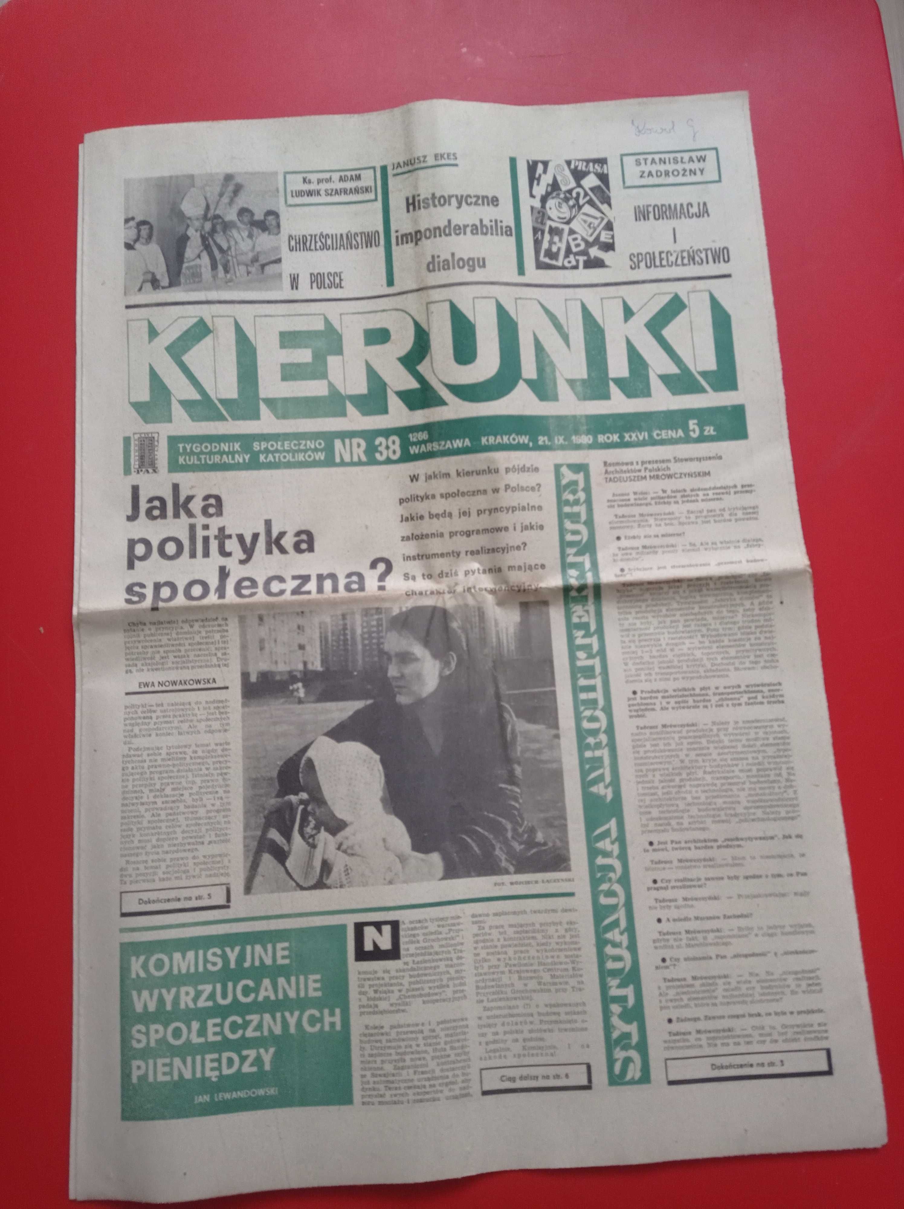 Kierunki tygodnik nr 38 / 1980; 21 września 1980