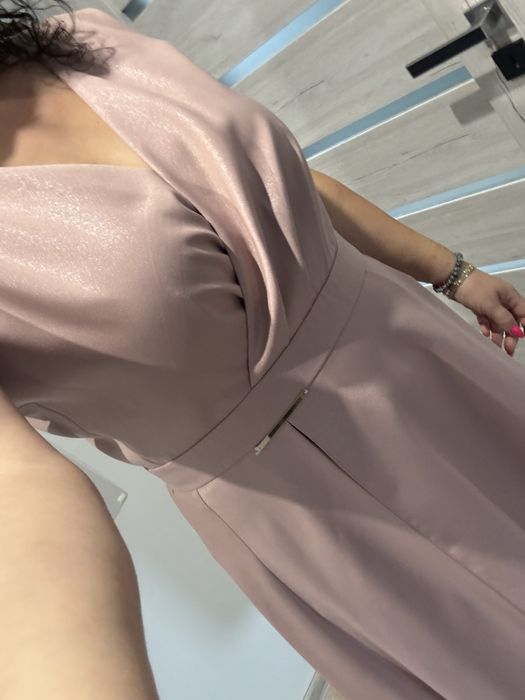 Sukienka perłowy róż.Nowa z metką!