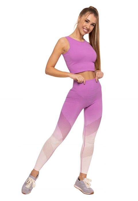 Legginsy Sportowe Wysoki Stan Push-Up Kryjące Na Siłownię Moraj XL